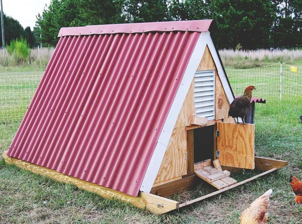 Chicken Sled - A frame chicken coop plans