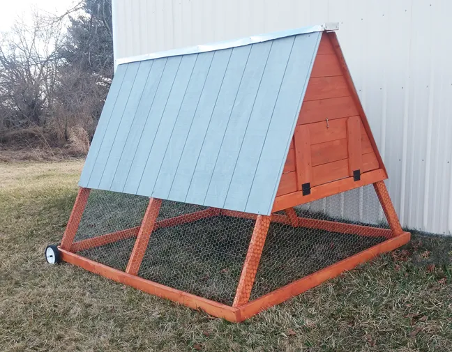 Weather-Proof Tractor - A Frame Chicken Coop Plan
